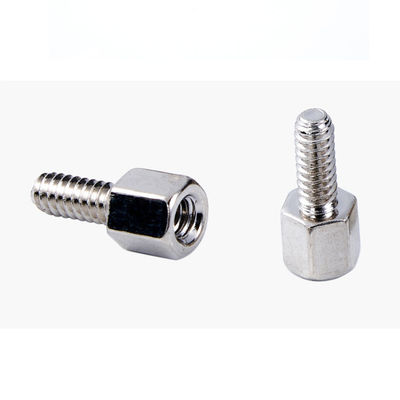 Hexagonal standoff and spacer,4-40 UNC,steel,nickel plated